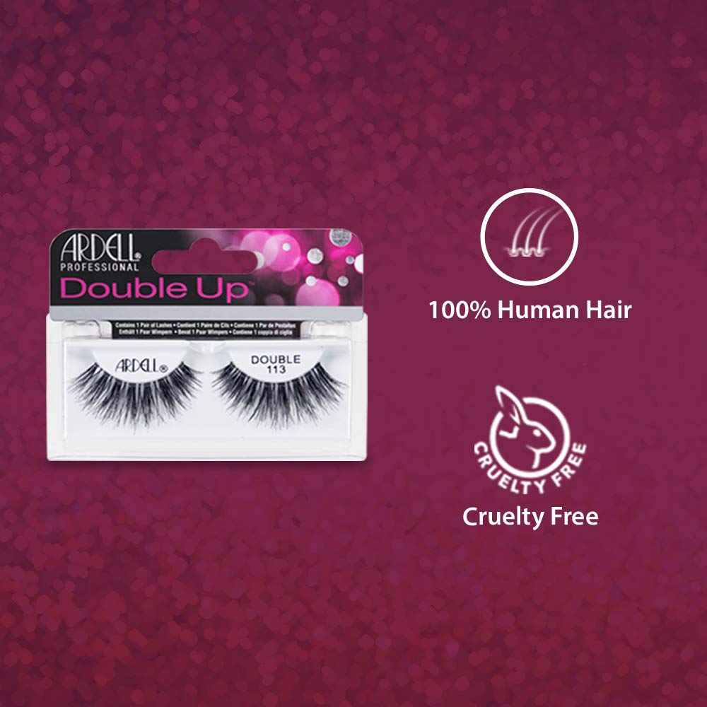 Ardell Double Up 113 lashes create a bold dramatic eyelash look