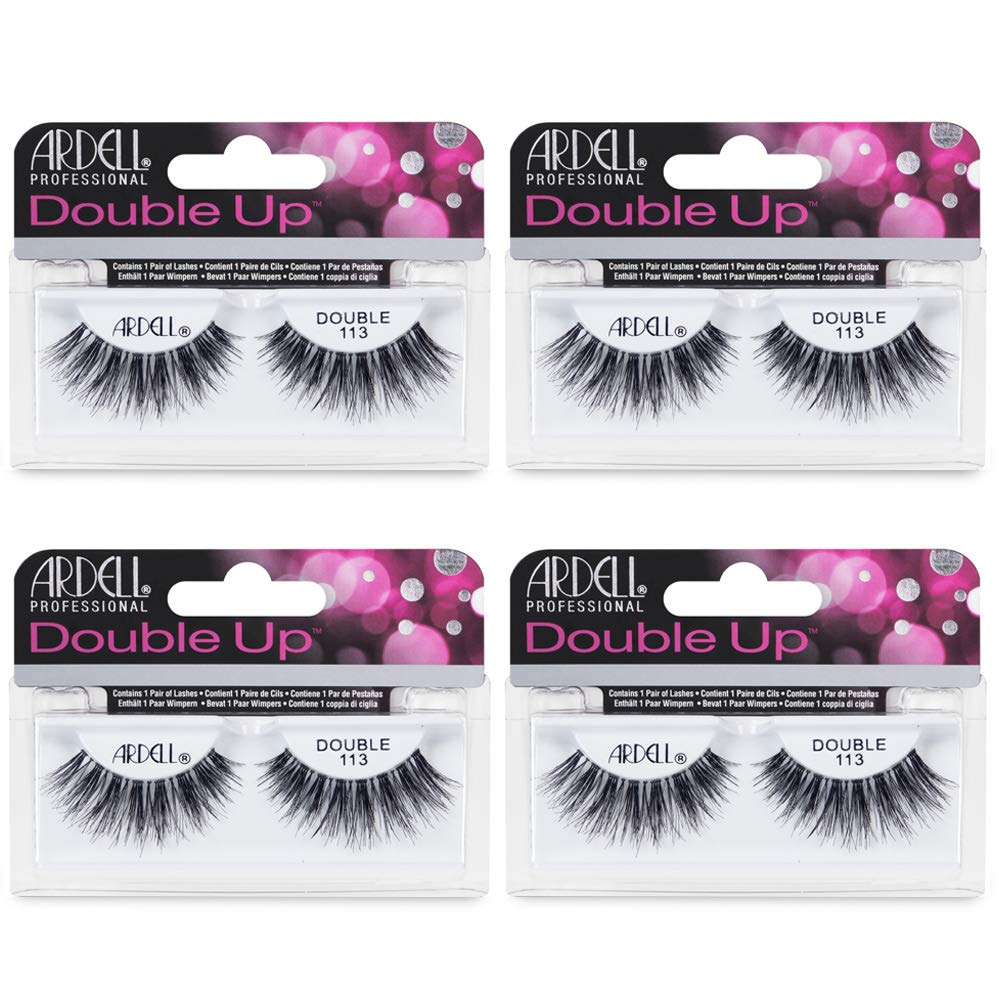 Ardell Double Up 113 lashes with full-volume look for dramatic daytime or evening eyes.