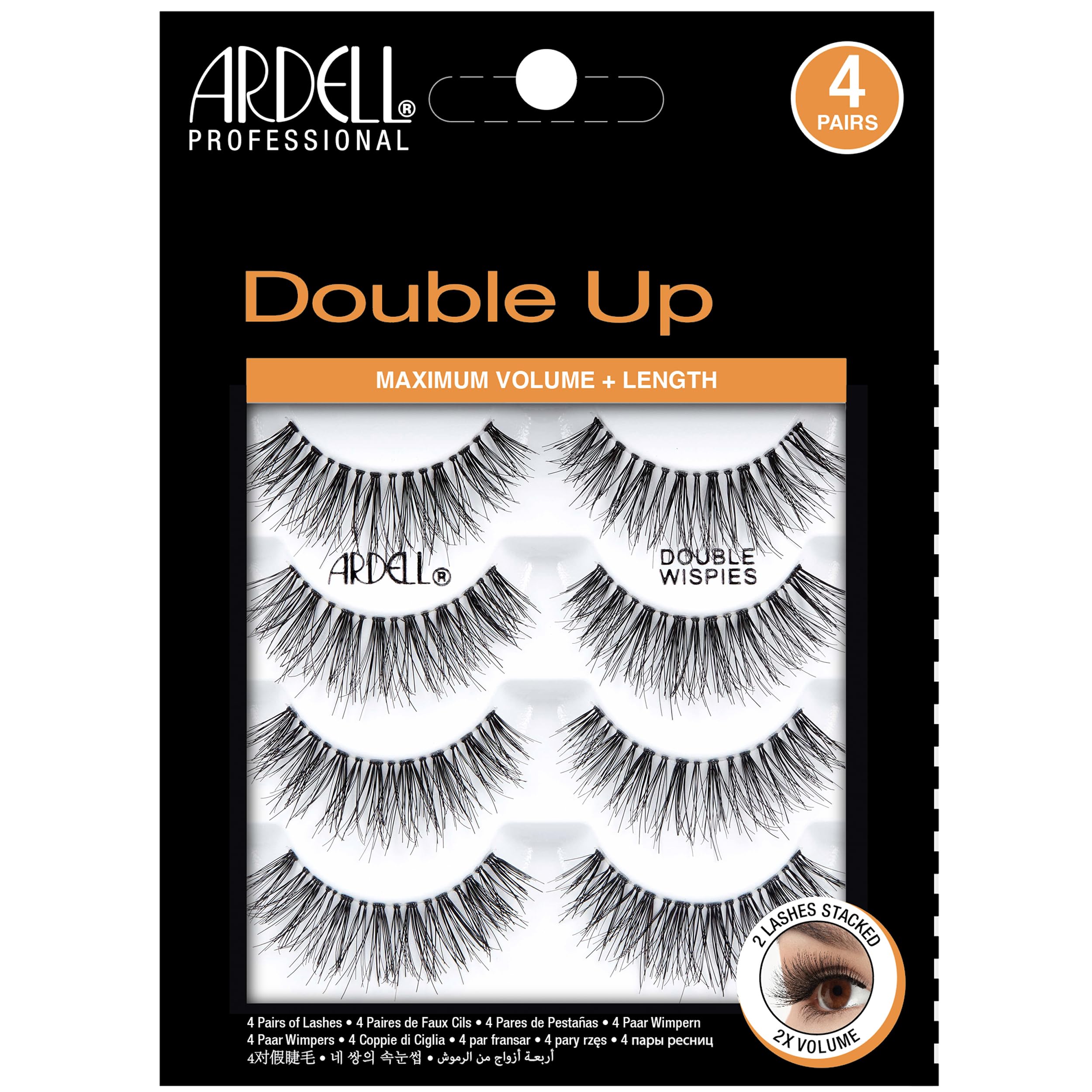 Ardell Double Up 113 lashes deliver bold volume for dramatic eye definition.