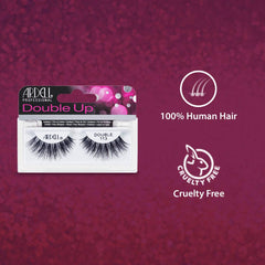 Ardell Double Up 113 stacked-layers lashes deliver ultra-glam fullness with a soft flare.