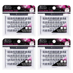 Ardell Double Up Medium Black Individuals packaging shows premium knot-free lash clusters for effortless glam.
