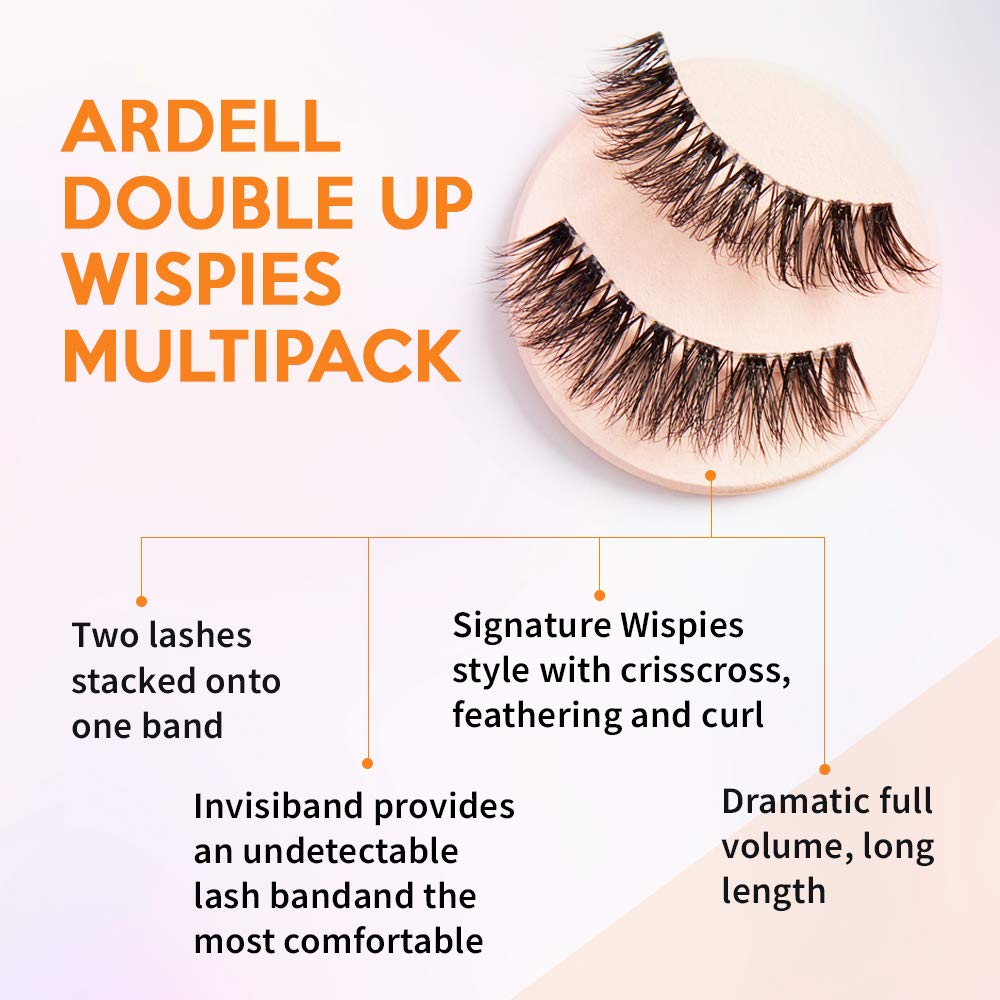 Ardell Double Up Wispies application-removal demonstrates easy, reusable lashes for daily use.