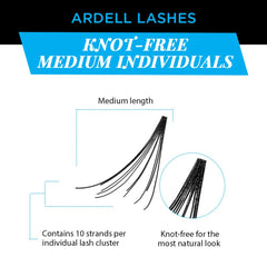 Ardell Medium Black pack-4 view emphasizes four-pack value and long-lasting wear