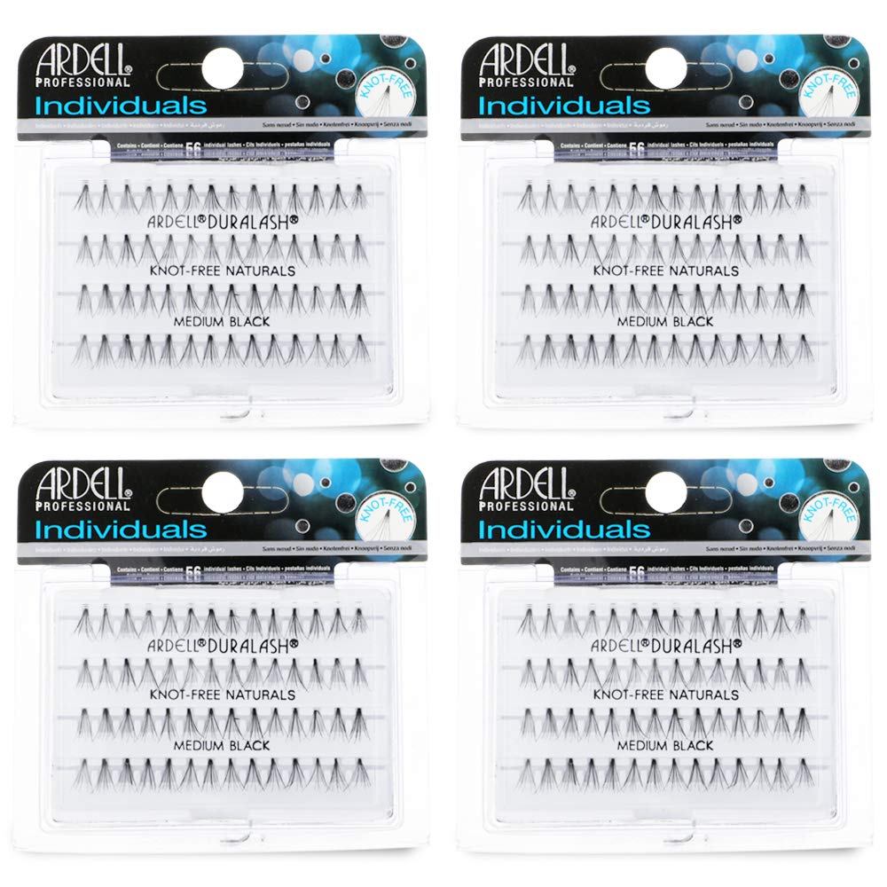 Ardell Individuals Medium Black lashes in pack show natural volume for everyday wear