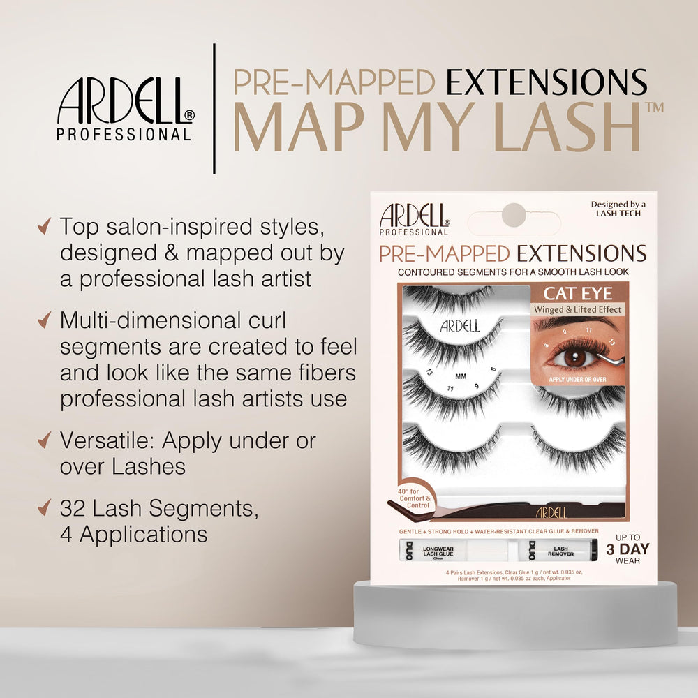 Ardell invisiband lashes close-up for lightweight comfort and seamless blend.
