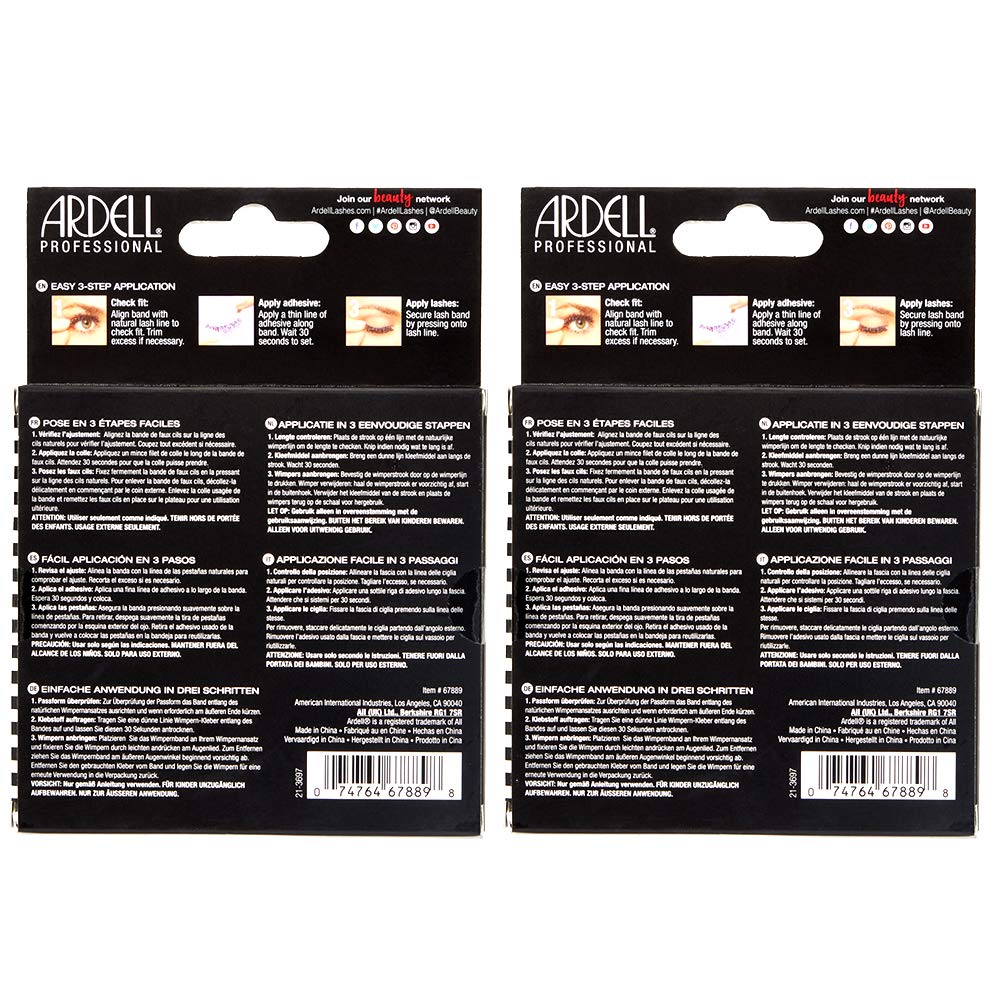 Ardell Mega Volume 252 easy application design for reusable wear across occasions.