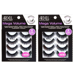 Ardell Mega Volume 252 pack close-up highlights dramatic full lashes for bold day-to-night looks.