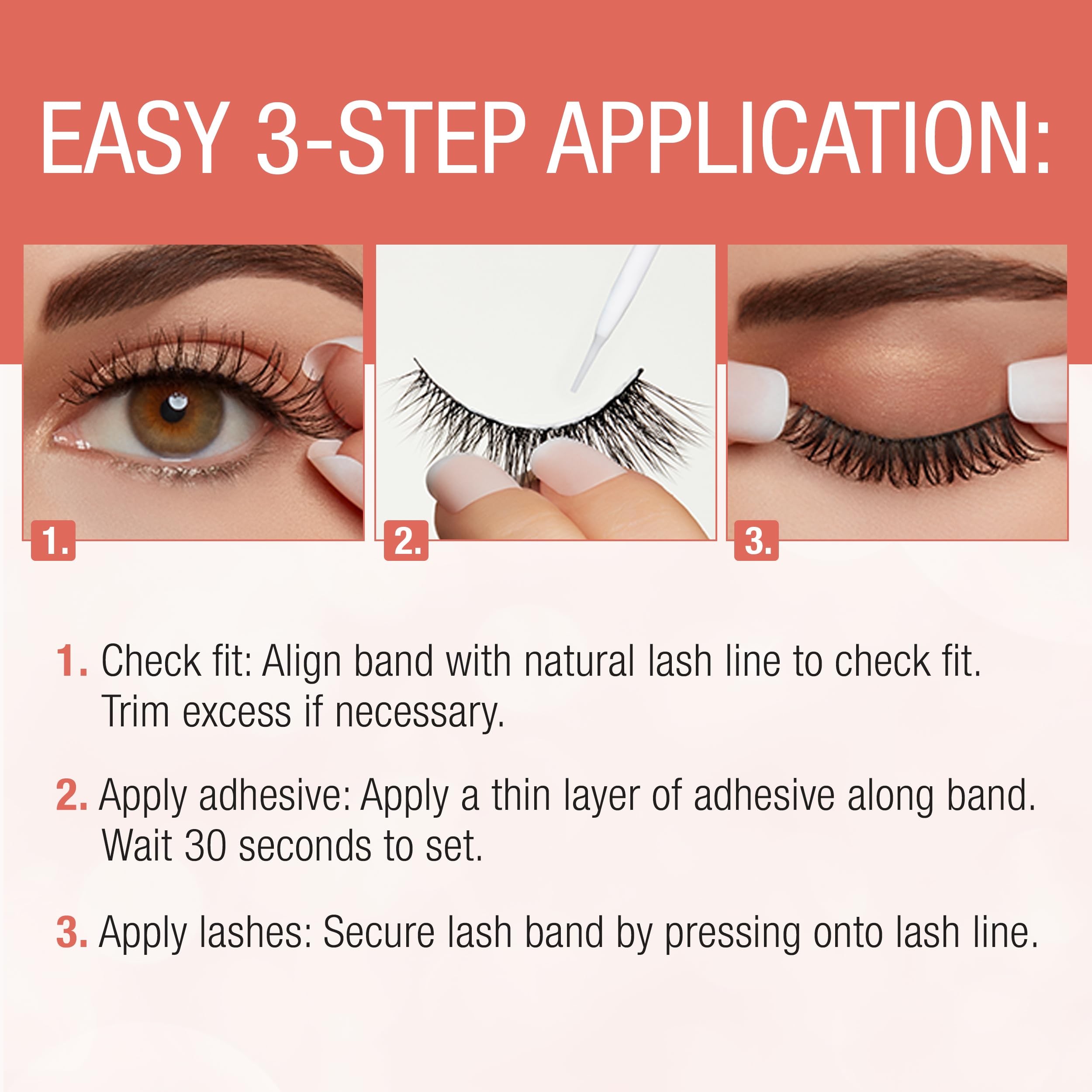 Ardell Naked Natural Lashes 427 four-pack close-up highlights daily-use convenience.