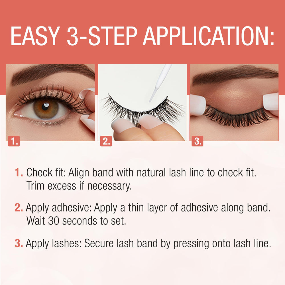 Ardell Naked Natural Lashes 427 four-pack close-up highlights daily-use convenience.
