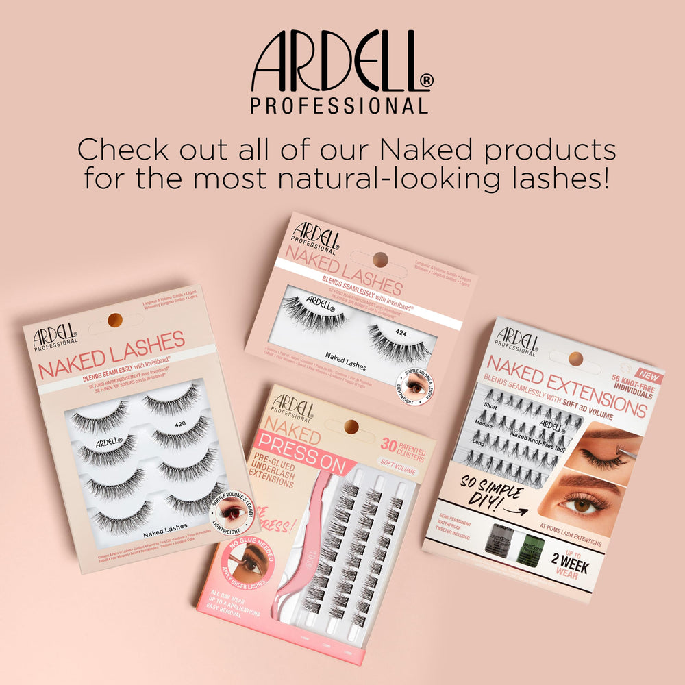 Ardell Naked Natural Lashes 427 packaging close-up emphasizes easy storage and reuse.