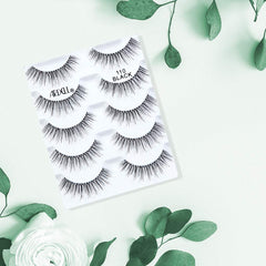 Ardell Natural Eyelashes 110 Black clear-band details for discreet, seamless wear.