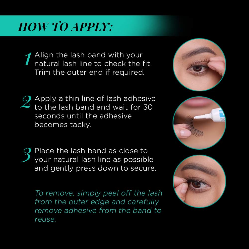 Ardell Natural Lashes 109 Black on-eye look demonstrates natural finish for daily routines.