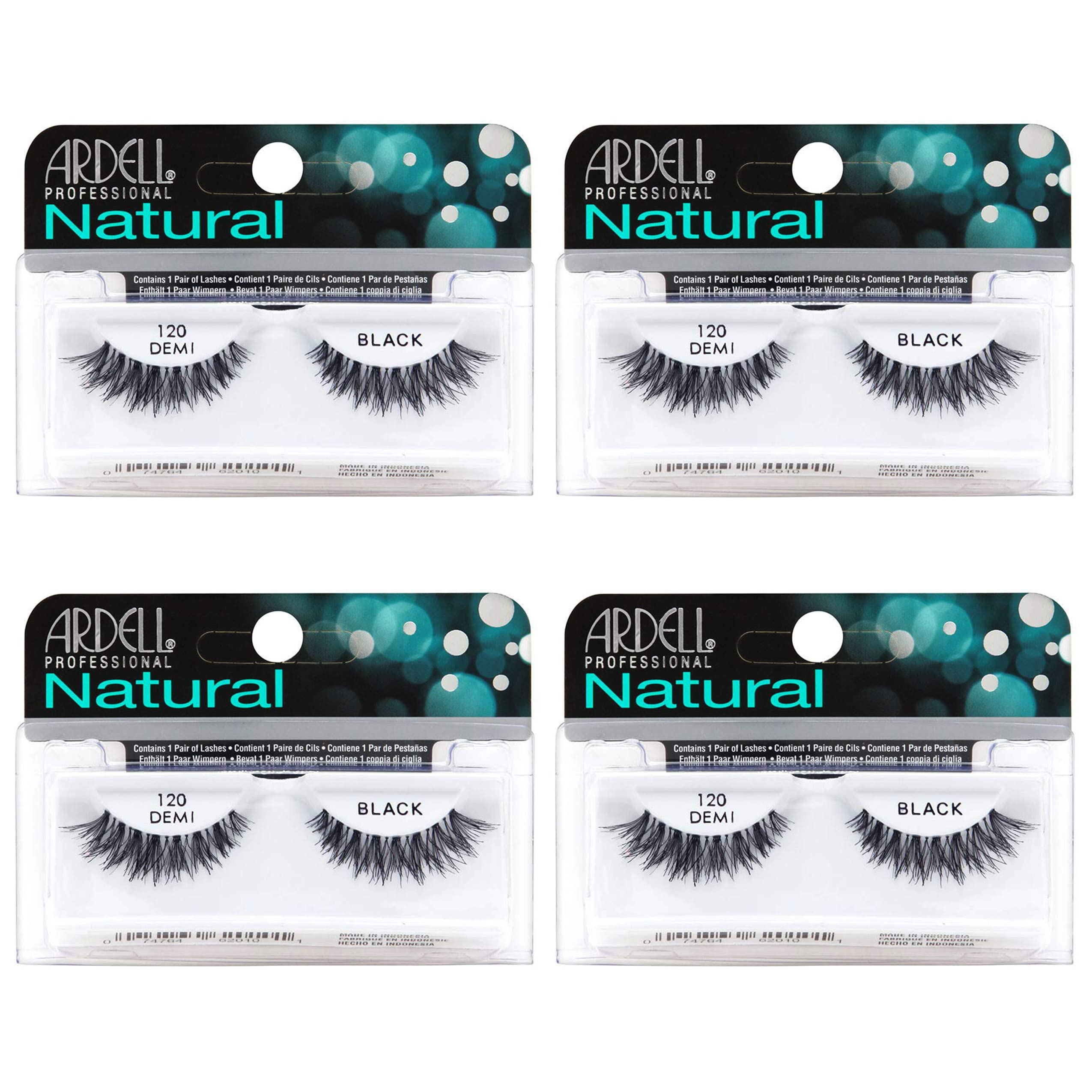 Ardell Natural Lashes 120 Black pack front view for easy everyday glam