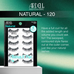 Ardell Natural Lashes 120 featherweight band demonstrates featherlight comfort.