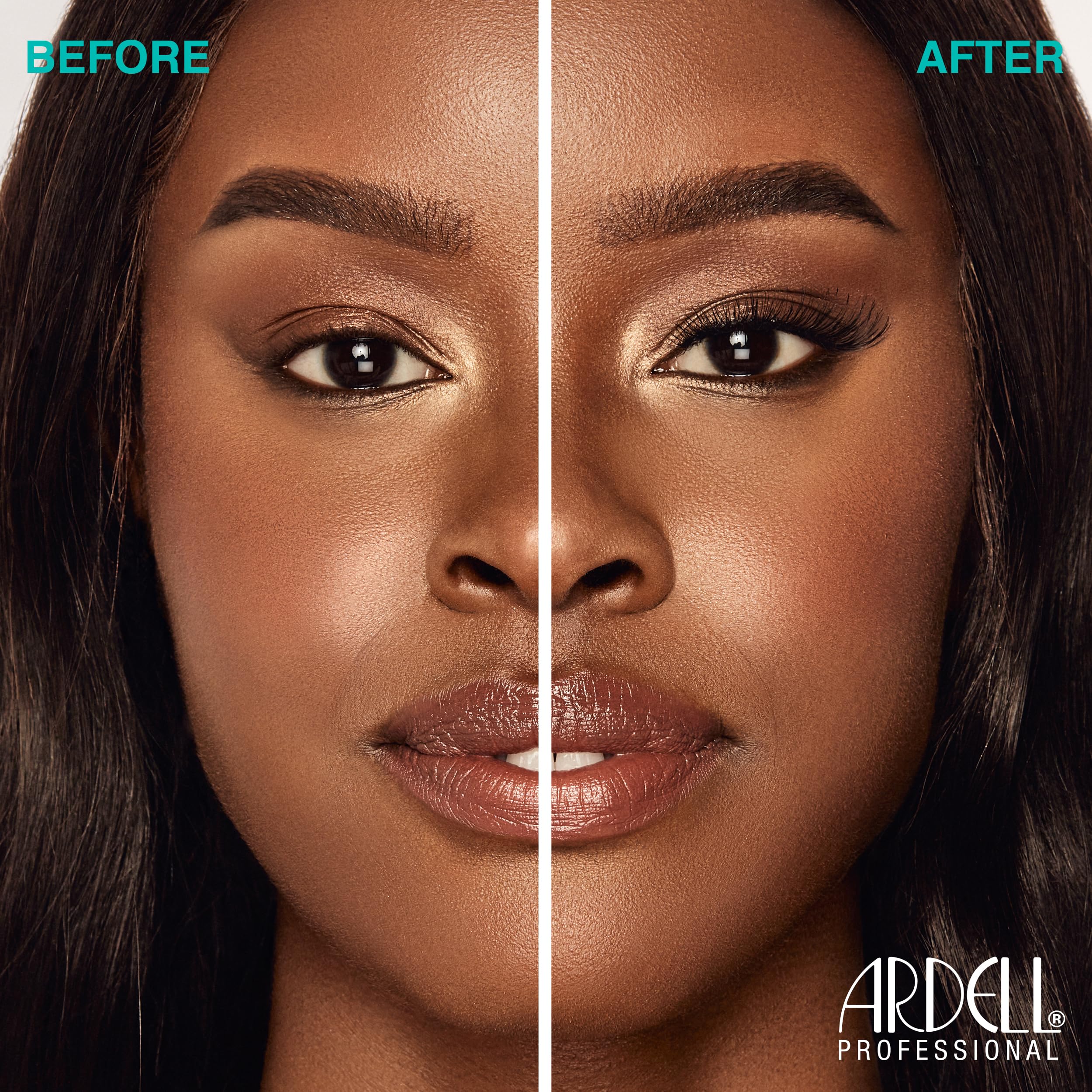 Ardell Natural Lashes 120 natural look on eye adds soft volume.