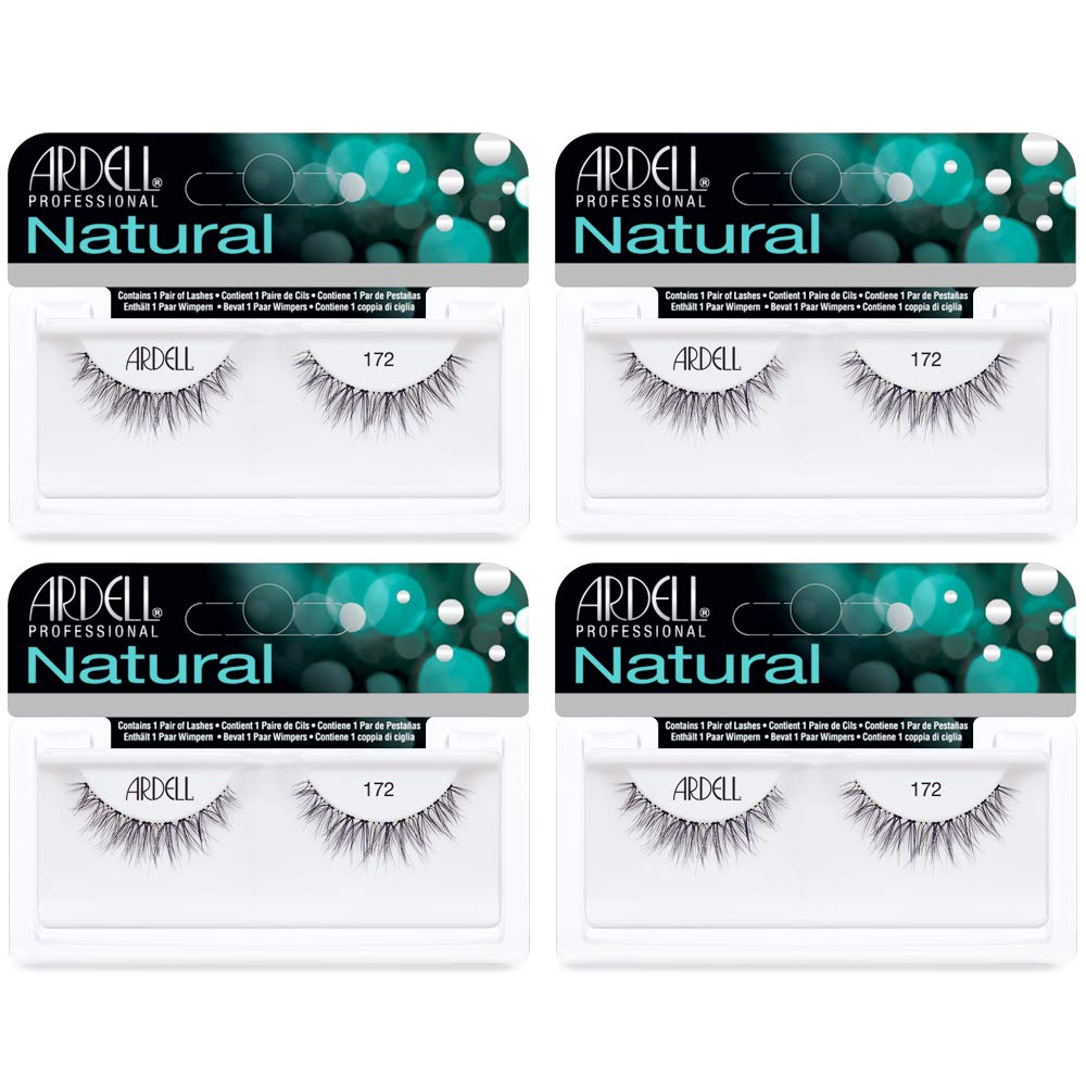 Ardell Natural Lashes 172 invisiband for comfortable all-day wear and seamless blend.