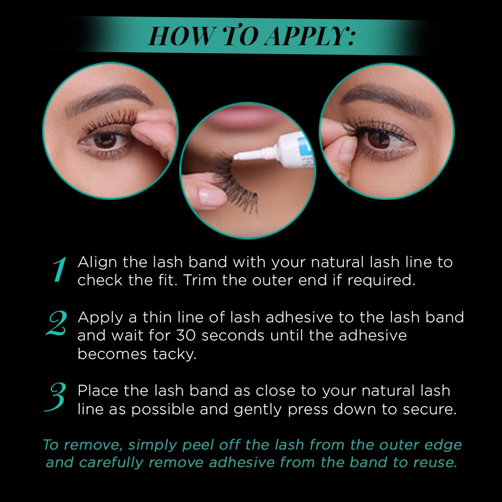 Ardell Natural Lashes Babies Black reusable storage closeup highlighting multiple uses