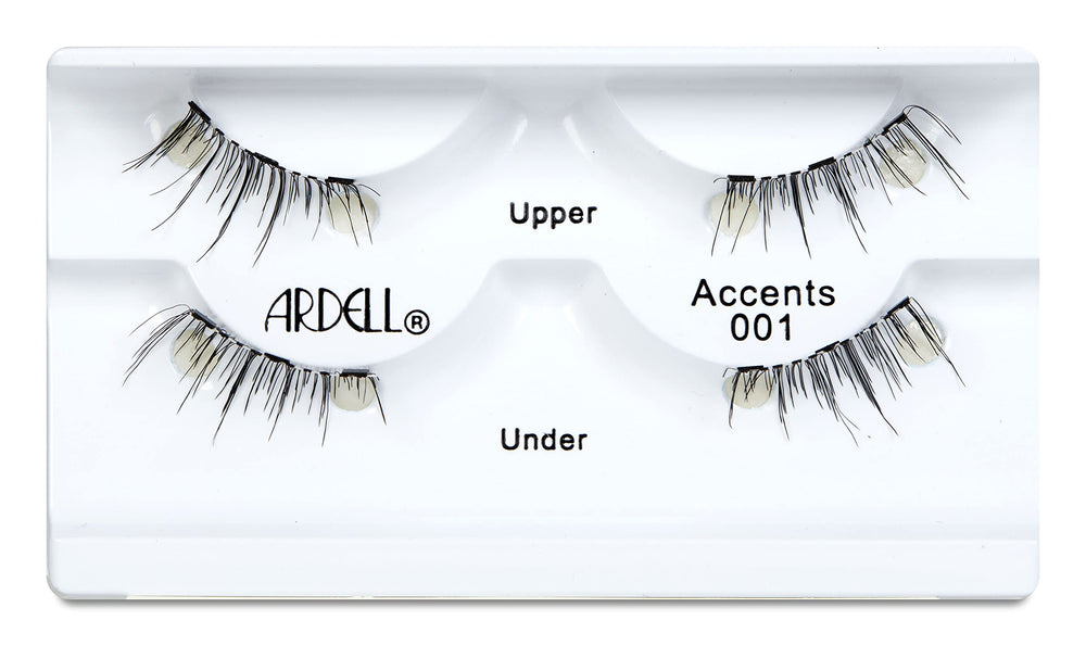 Ardell Accent 001, pestañas inferiores magnéticas, acabado definido sin esfuerzo.
