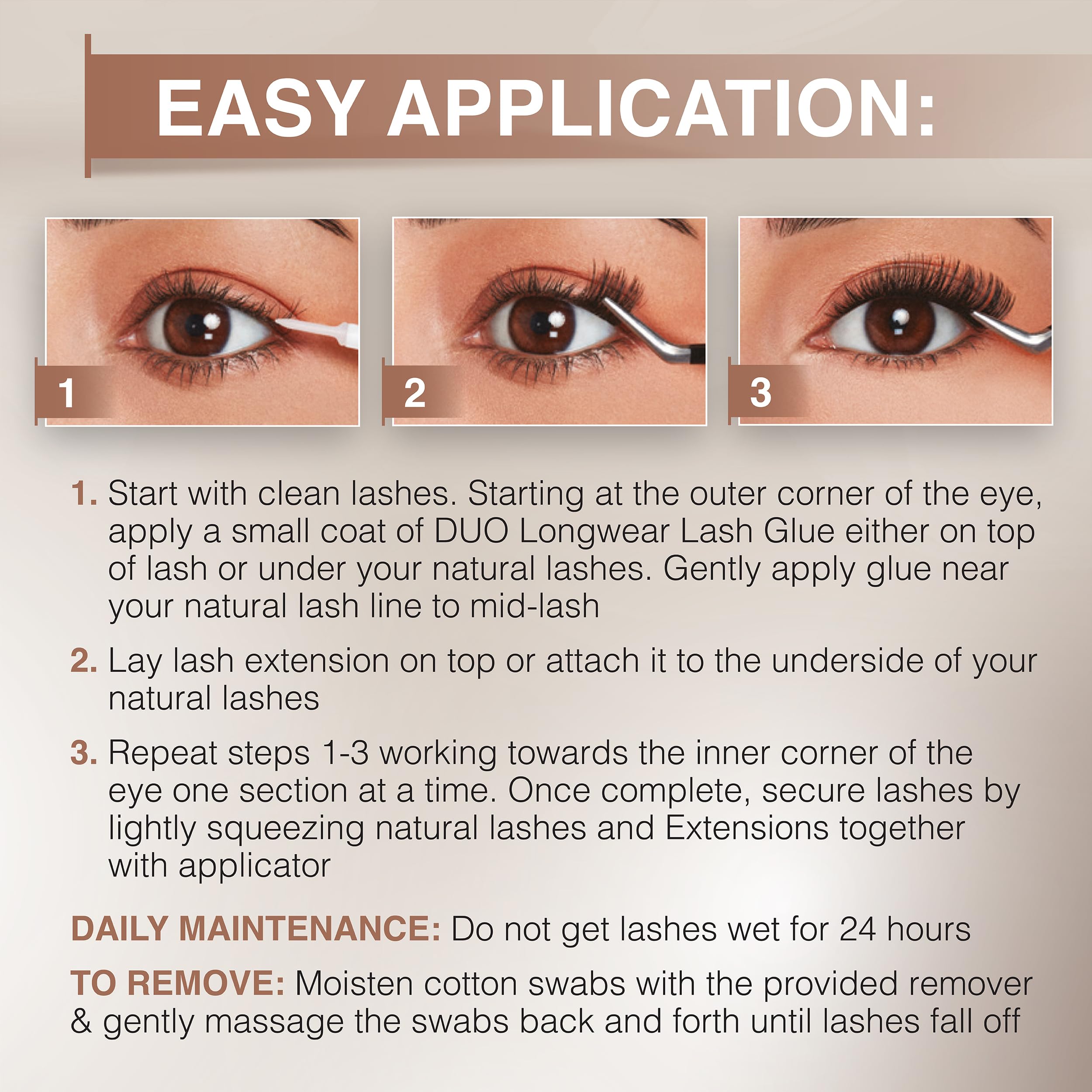 Ardell Pre-Mapped Eyelash Extensions Kit four-pack lashes ready for versatile looks
