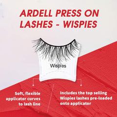 Ardell Press On Wispies applicator included for precise, reusable lash placement