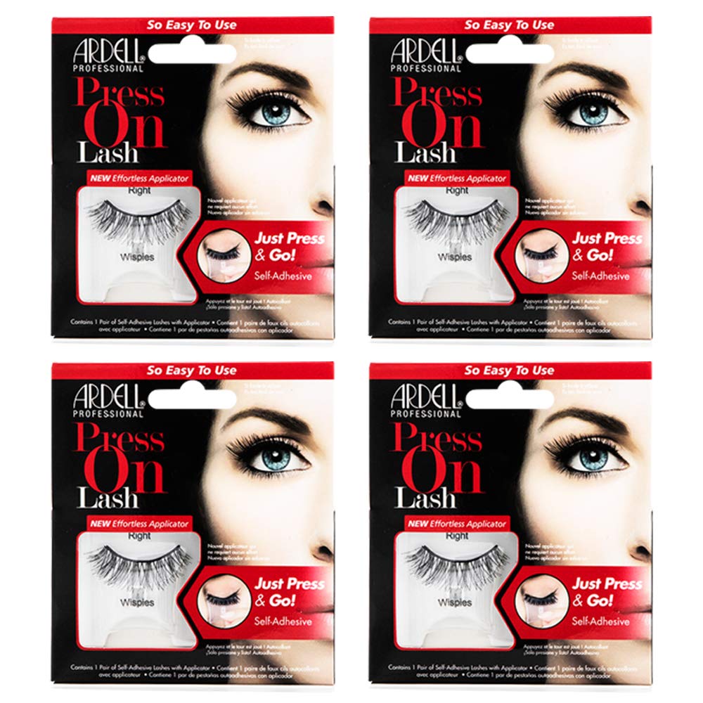 Ardell Press On Wispies self-adhesive lashes in package enable mess-free glam
