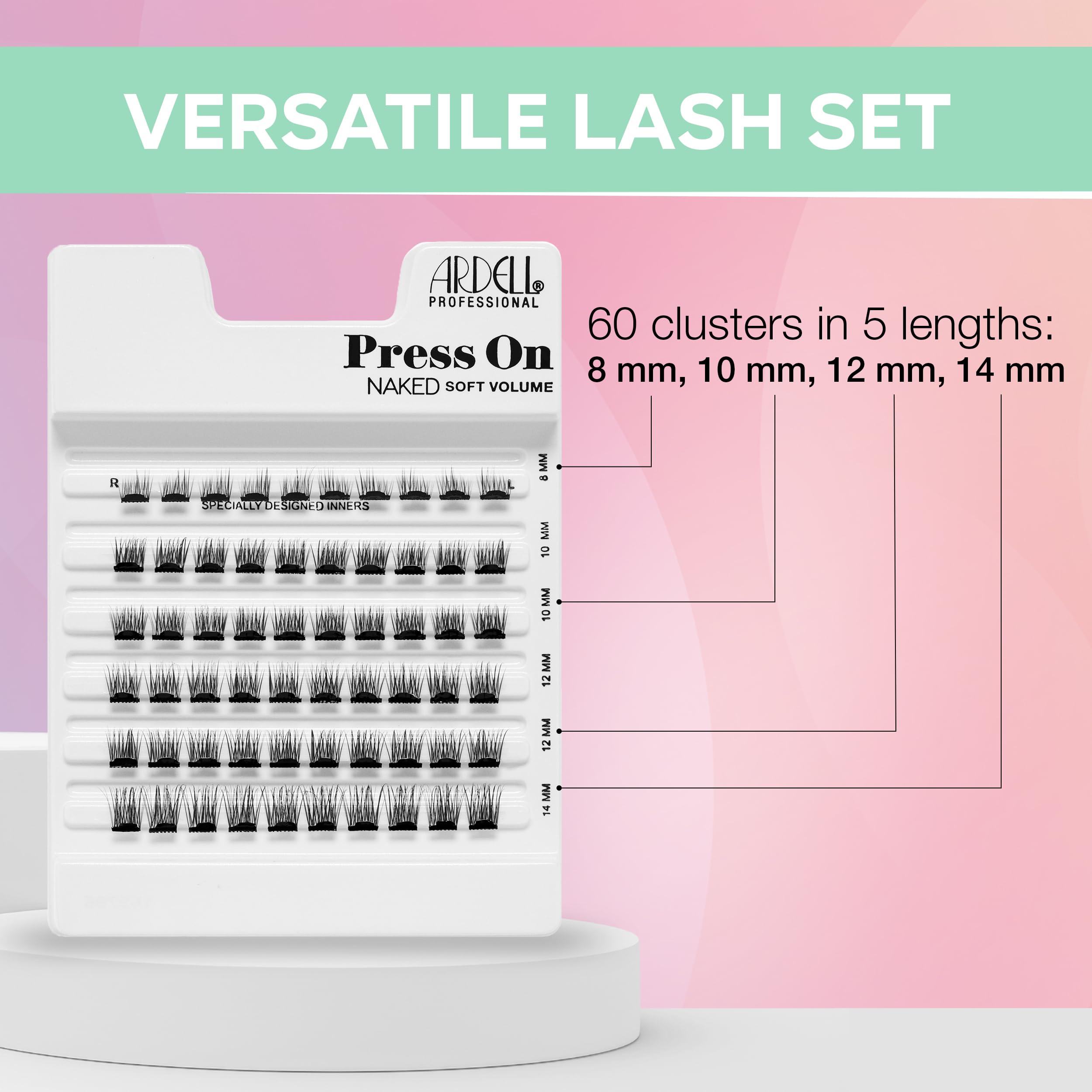 Ardell speedhesive technology close-up highlights quick stick and secure all-day wear.
