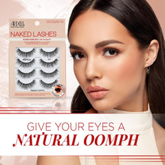 Ardell Naked Lashes 421 application step image highlights easy-to-apply lashes