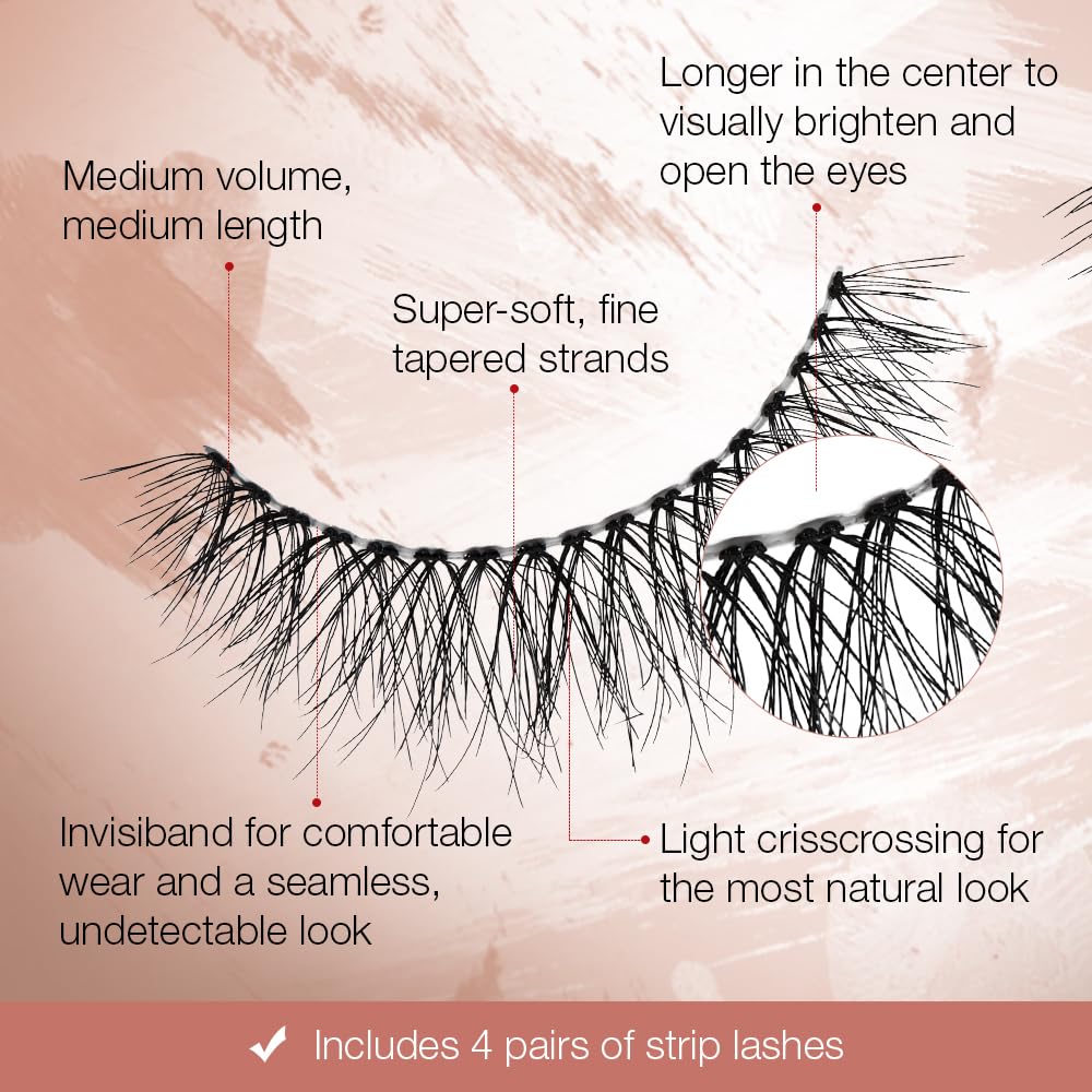Ardell Naked Lashes 421 assembled lash shows natural texture for seamless blend