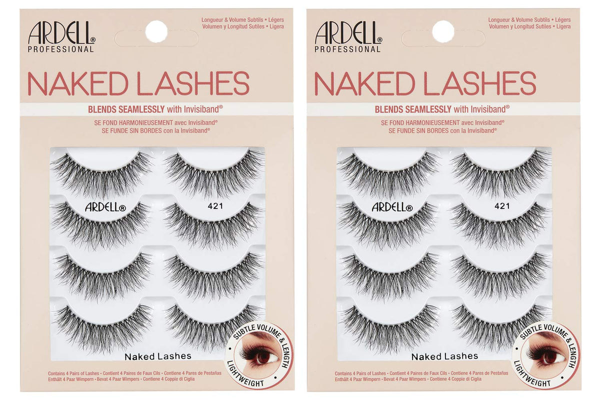 Ardell Naked Lashes 421 close-up showing natural-looking lash band for everyday wear