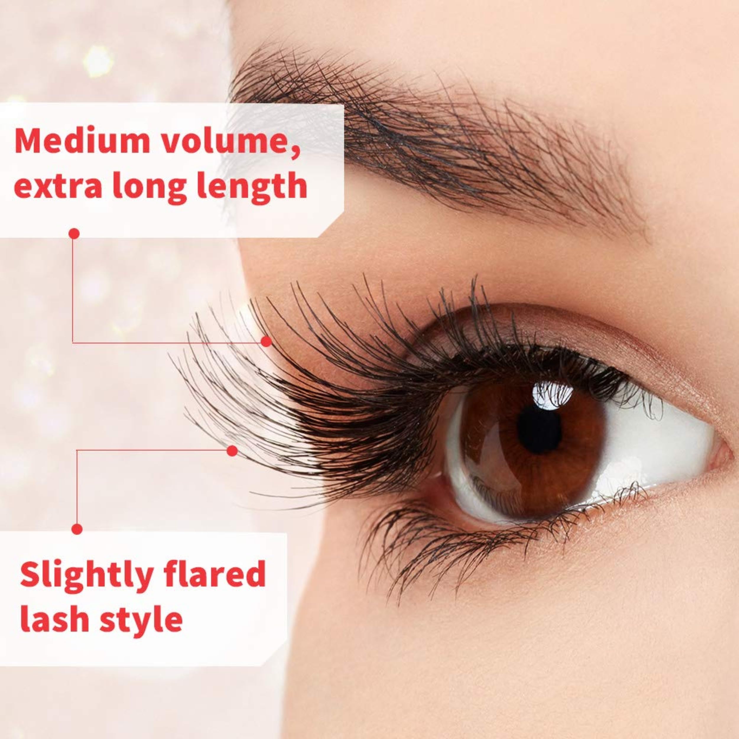 Ardell Wispies 113 doll-like flare brightens eyes with wispy texture.