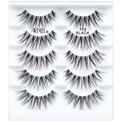 Ardell Wispies 113 strip-on-eye demonstrates seamless fit for daytime looks.
