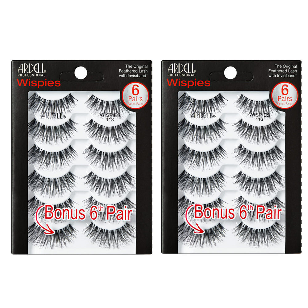 Ardell Wispies eye-opening lashes with Invisiband for a natural, brighter gaze