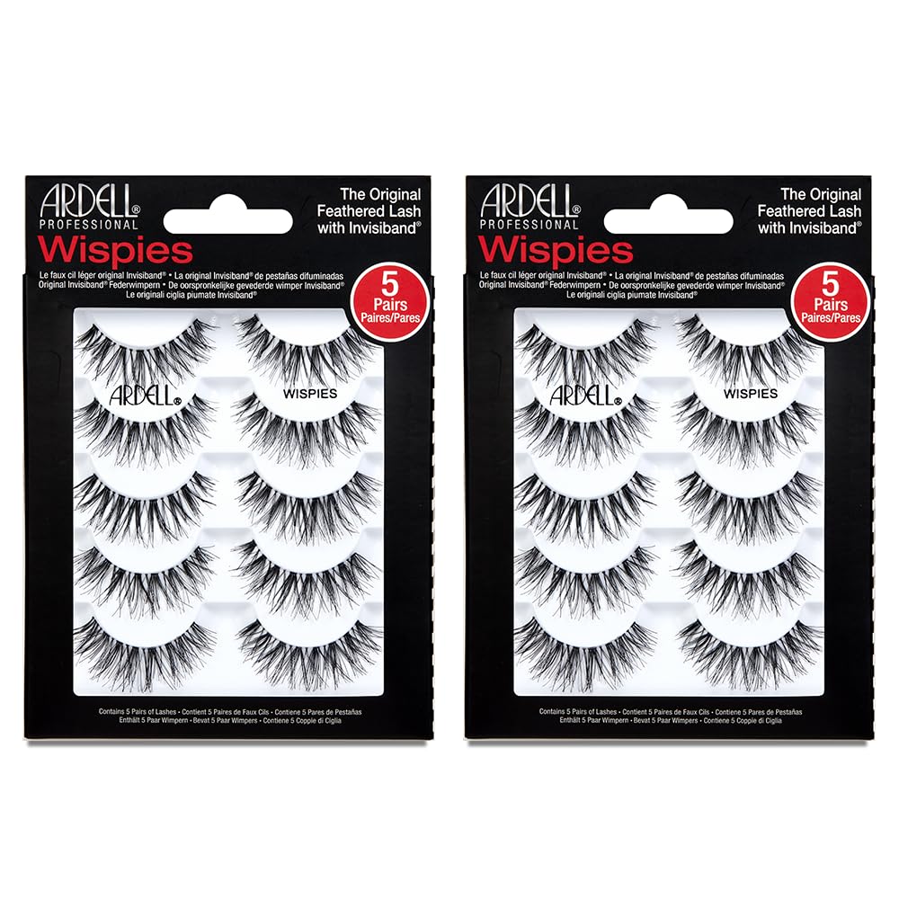 Ardell Wispy Lashes close-up showing natural lift for everyday glam