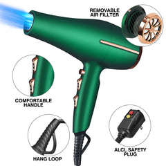 ARDIRO 2000W hair dryer concentrator nozzle enables precise straight styling.