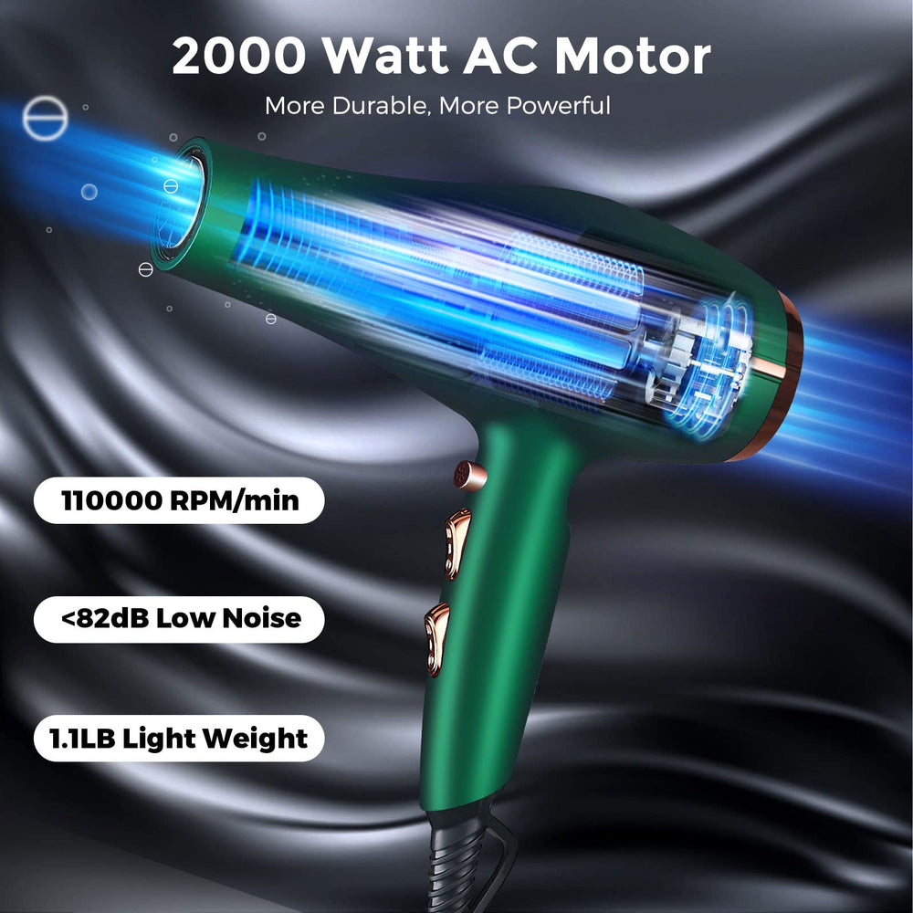 ARDIRO 2000W hair dryer side view highlights compact body and ergonomic handle.
