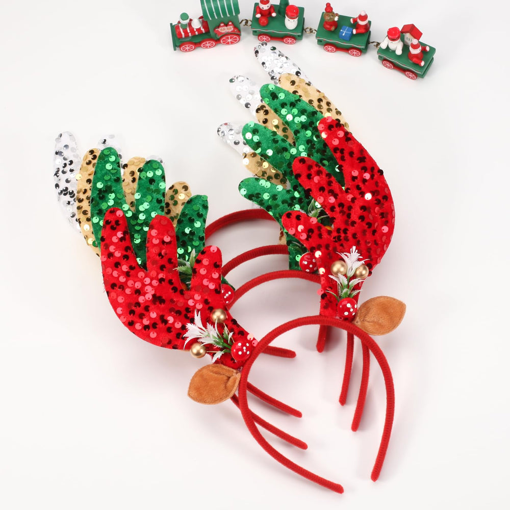 Ardorchid Reindeer headband is a gift-ready Christmas accessory.