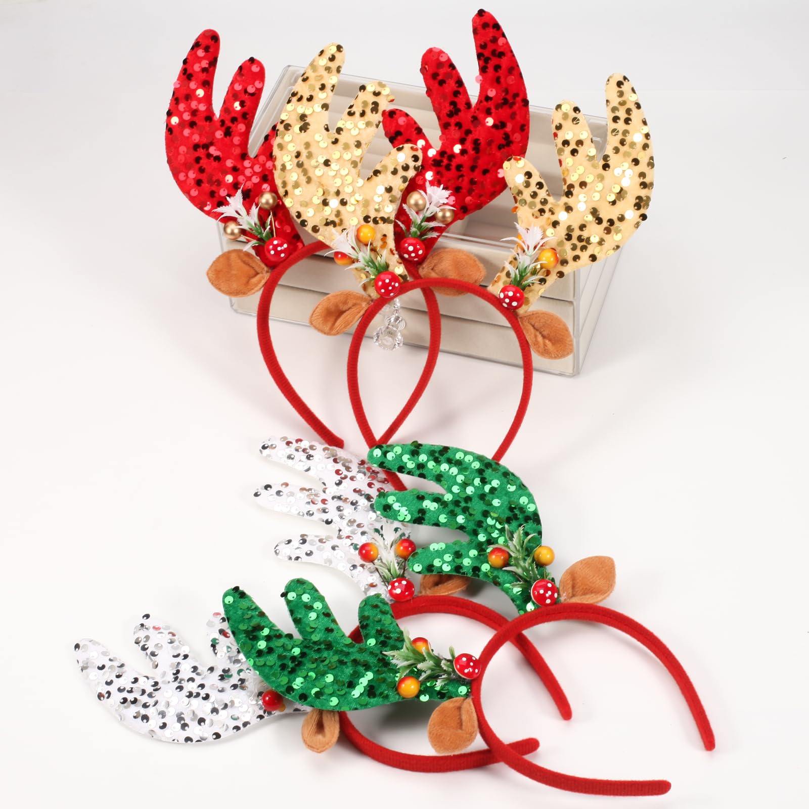 Ardorchid Sequin headband adds sparkle for holiday parties and photos.