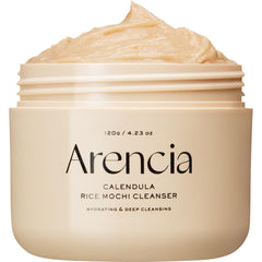 ARENCIA Calendula Rice Mochi Cleanser bottle with a gentle hydrating cleanse.