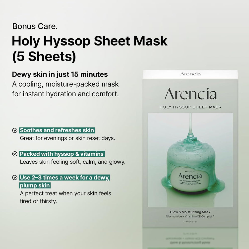 Arencia Glass Skin Renewal Set moisturizer image highlights lasting hydration and soft texture.