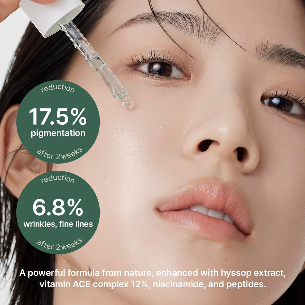 ARENCIA Hyssop Glow Serum texture close-up reveals silky, non-greasy finish