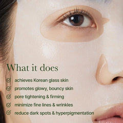 ARENCIA Hyssop Glow Sheet Mask single sheet on tray for quick hydration.