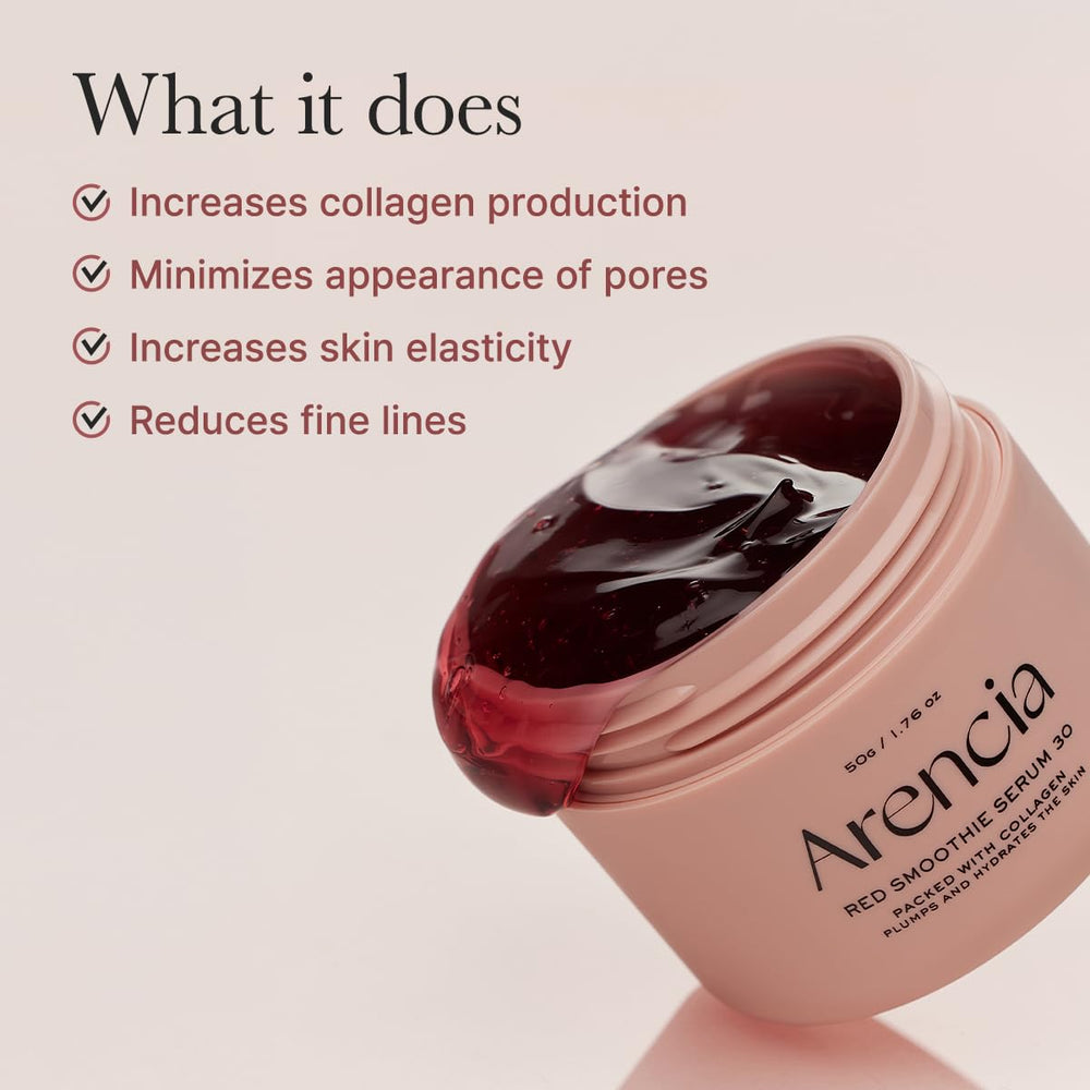 Arencia Natural Ingredient Blend emphasizes clean, plant-based skincare ingredients.