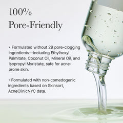 ARENCIA Pore Melt Mochi image illustrates makeup removal without clogging pores