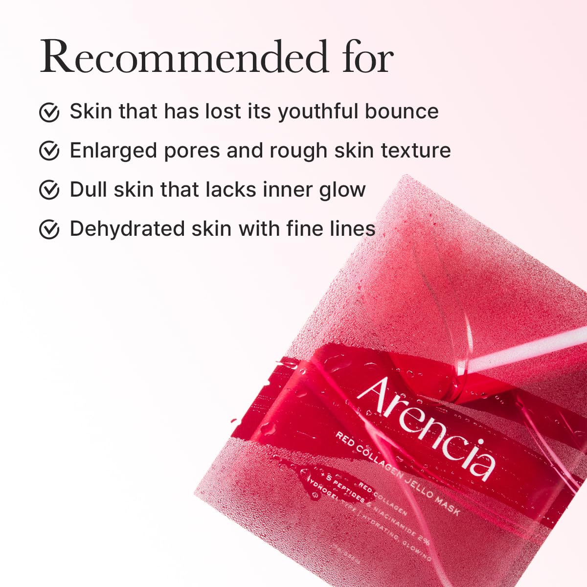 ARENCIA ingredients highlight peptides and collagen for advanced skin support
