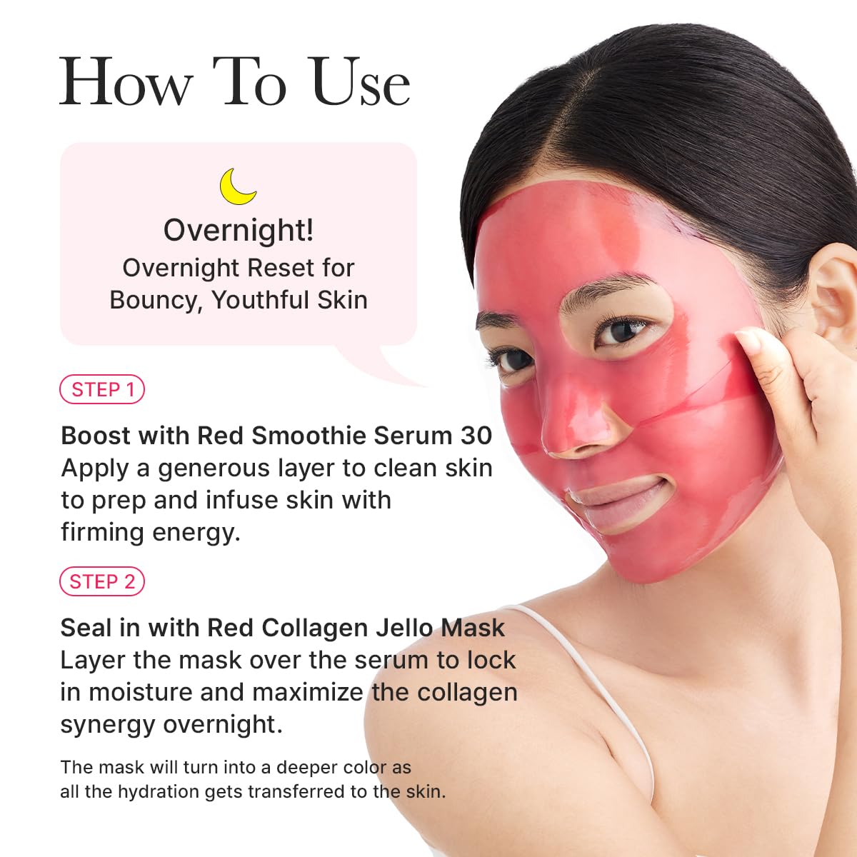 ARENCIA night routine use idea demonstrating overnight treatment before bed
