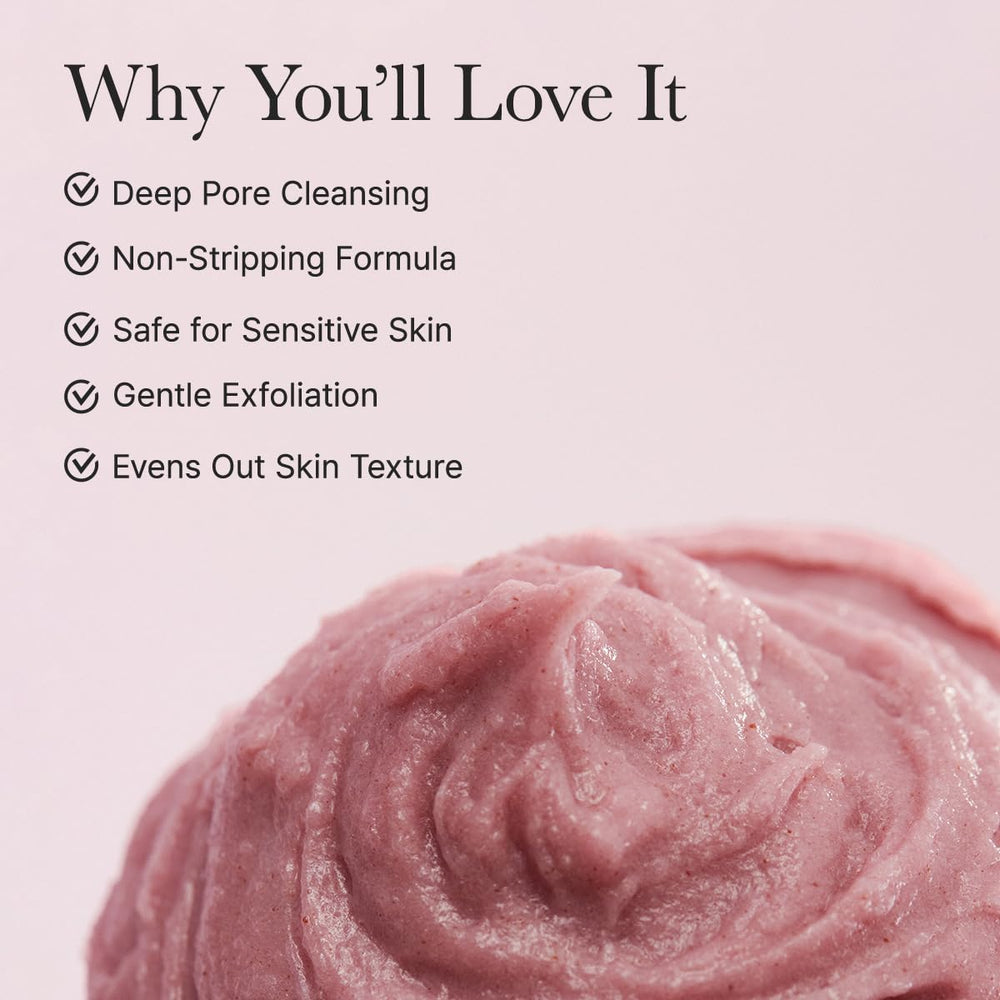 ARENCIA Fresh Rosehip Rice Mochi Cleanser texture highlights artisanal recipe and rice-mochi foam.