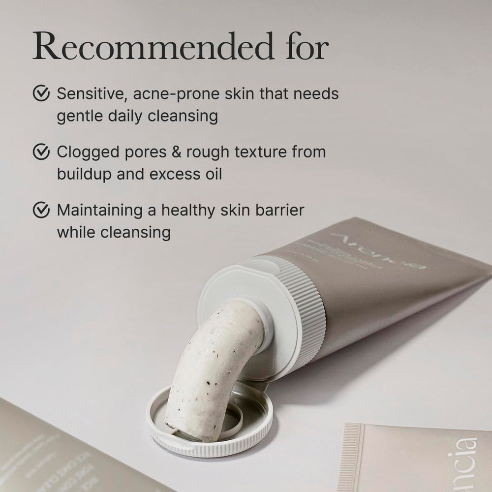 ARENCIA water rinse shot captures clean wash-away of impurities.