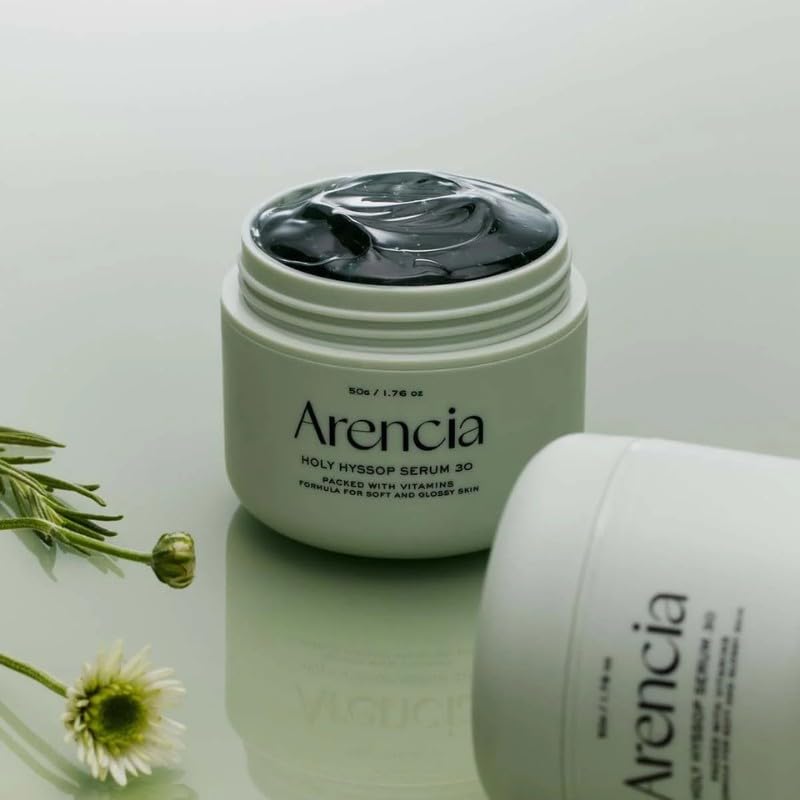 Arencia Glow Hyssop application on hand shows smooth, even skin tone.