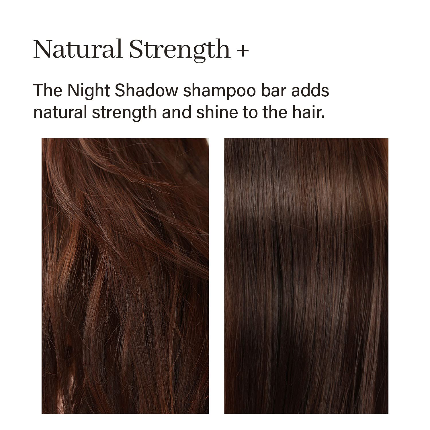 ARENCIA Night Shadow shows effects on darkening and gray hair across strands.