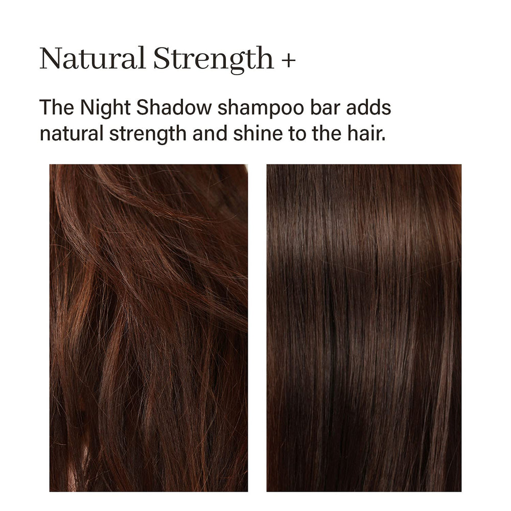 ARENCIA Night Shadow shows effects on darkening and gray hair across strands.